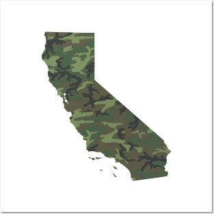 California Military Camo Posters and Art